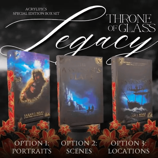 BUNDLE: TOG LEGACY (ALL INCLUSIVE PACKAGE) and ACOTAR RAINBOW EDITION (INCLUDES 46 OVERLAYS) by Sarah J. Maas - Throne of Glass Special Edition Box Set - SHIPS BY THE END OF AUGUST