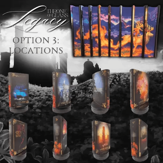 TOG LEGACY (OPTION 3: LOCATIONS DUST JACKETS) by Sarah J. Maas - Throne of Glass Special Edition Box Set - SHIPS BY THE END OF AUGUST