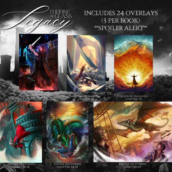TOG LEGACY (OPTION 2: SCENES DUST JACKETS) by Sarah J. Maas - Throne of Glass Special Edition Box Set - ORDER TODAY AND IT WILL SHIP IN THE NEXT FEW HOURS - SHIPS BY THE END OF AUGUST