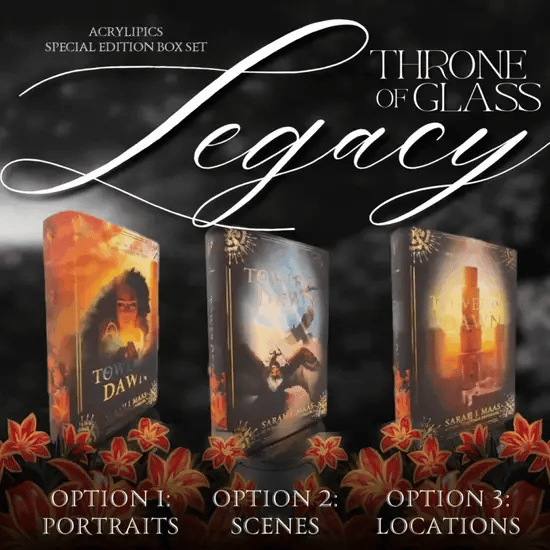 BUNDLE: TOG LEGACY (ALL INCLUSIVE PACKAGE) and ACOTAR RAINBOW EDITION (INCLUDES 46 OVERLAYS) by Sarah J. Maas - Throne of Glass Special Edition Box Set - SHIPS BY THE END OF AUGUST