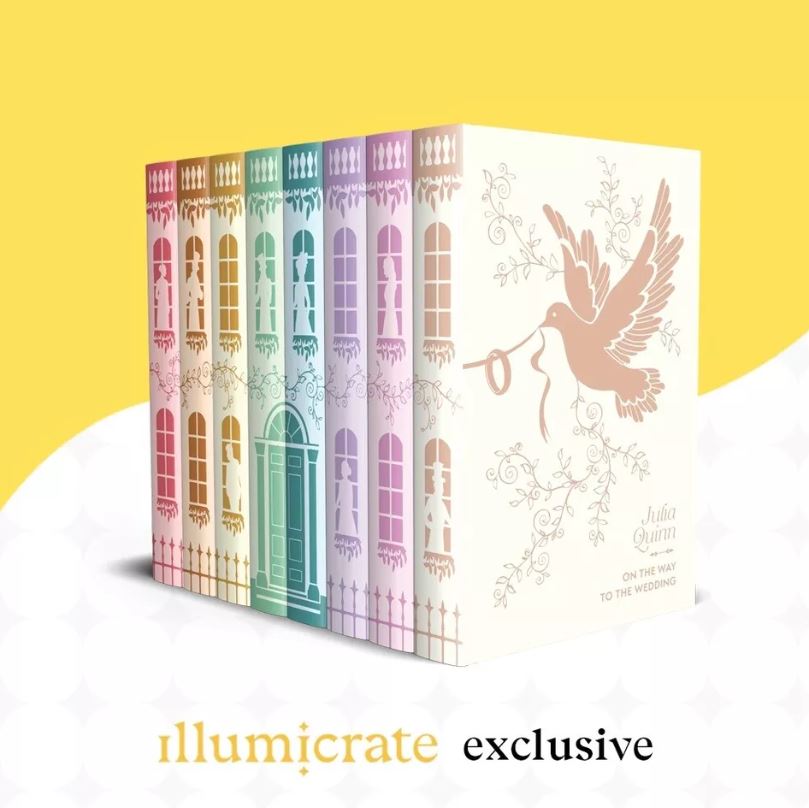 Illumicrate Bridgerton Original Full Set Book One Signed By Julia Quinn