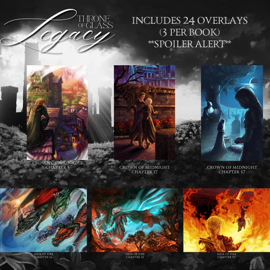 TOG LEGACY (OPTION 2: SCENES DUST JACKETS) by Sarah J. Maas - Throne of Glass Special Edition Box Set - ORDER TODAY AND IT WILL SHIP IN THE NEXT FEW HOURS - SHIPS BY THE END OF AUGUST