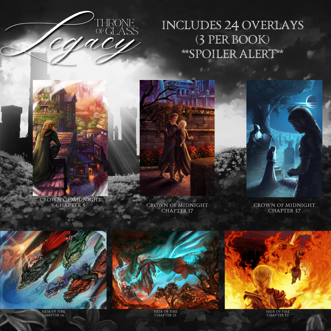 BUNDLE: TOG LEGACY (ALL INCLUSIVE PACKAGE) and TOG X TERRASEN by Sarah J. Maas - Throne of Glass Special Edition Box Set - SHIPS BY THE END OF AUGUST