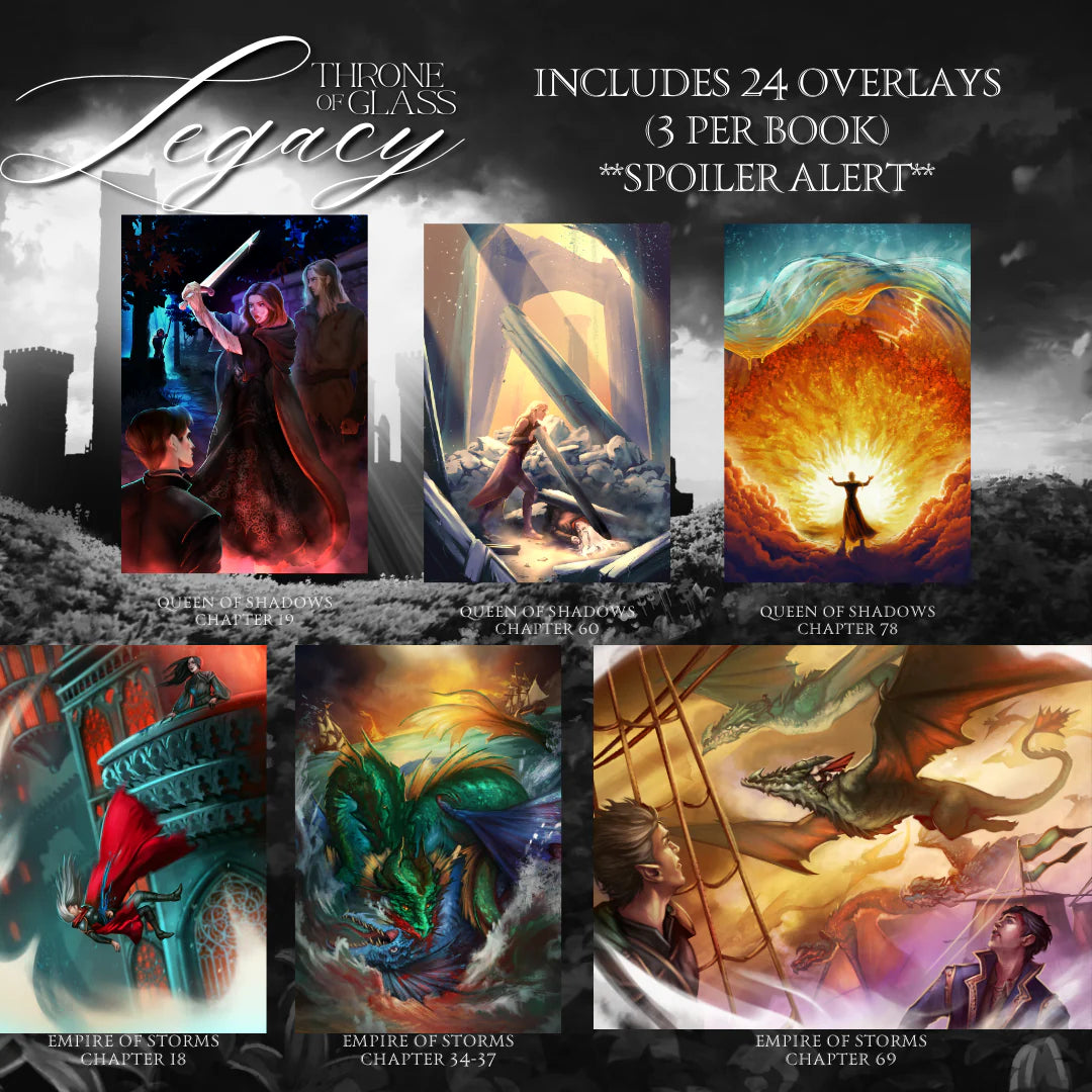 BUNDLE: TOG LEGACY (ALL INCLUSIVE PACKAGE) and TOG X TERRASEN by Sarah J. Maas - Throne of Glass Special Edition Box Set - SHIPS BY THE END OF AUGUST